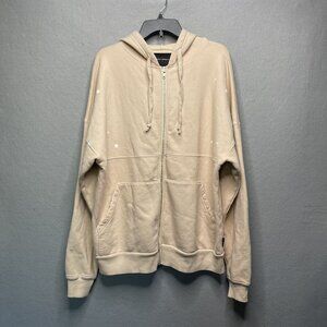 Spirit Jersey XL Mulholland Dr. Beige Zip Hoodie Sweatshirt Stars USA Made